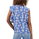Blusa con volantes con estampado floral