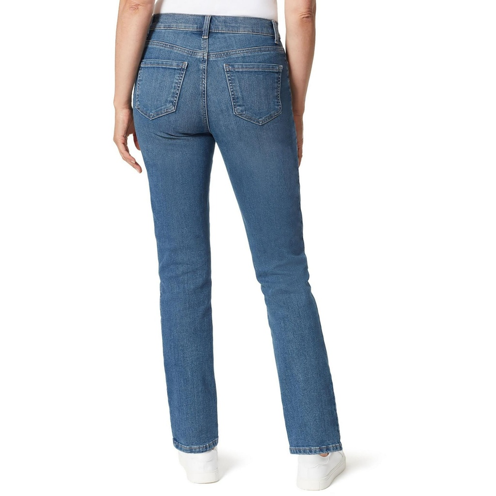 Jeans recto de tiro alto