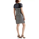 Vestido con lentejuelas y rayas