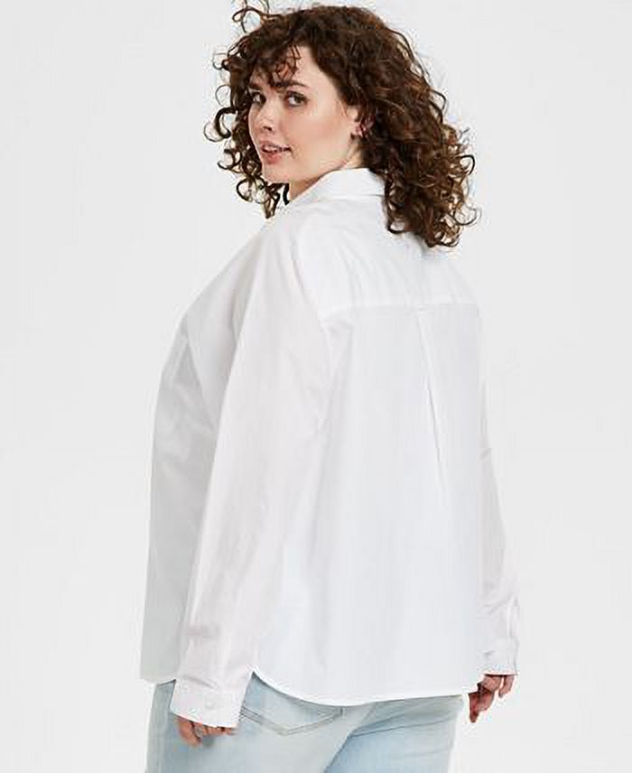 Blusa boyfriend  manga larga