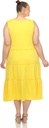 Vestido escalonado sin mangas