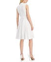 Vestido traslapado con lazo