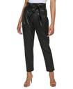 Pantalón de cuero sintético tiro alto