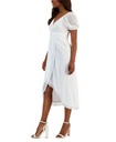 Vestido con mangas abullonadas