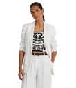 Blazer de sarga de mezcla de lino