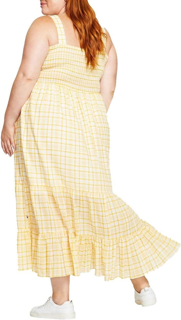 Vestido de tirantes fruncido