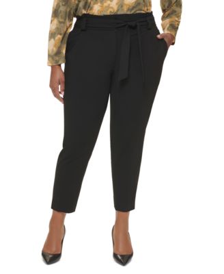 Pantalón con cintura anudada
