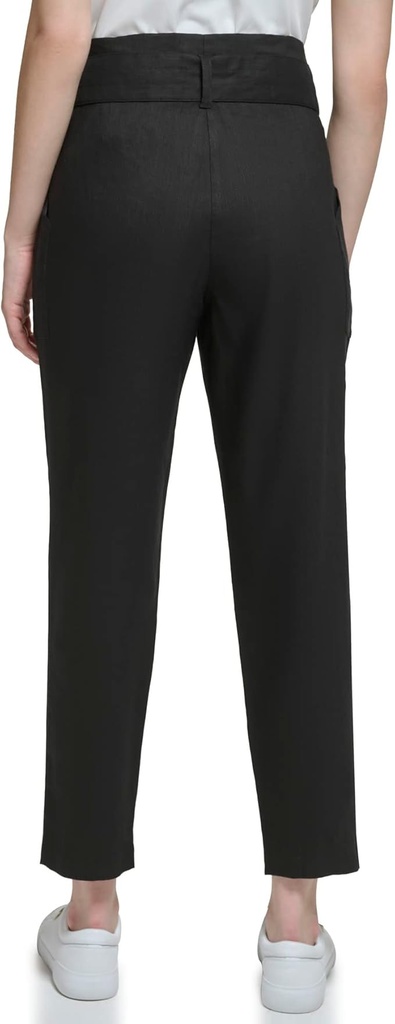 Pantalón cargo cintura anudada