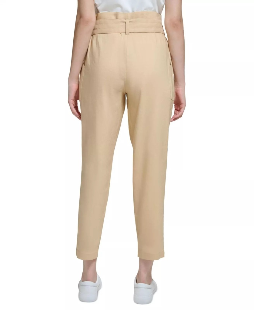 Pantalón cargo cintura anudada