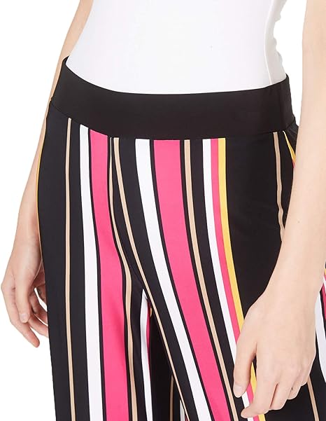 Pantalón de pierna ancha a rayas