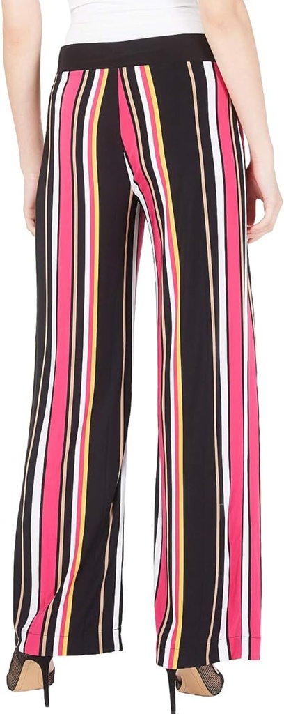 Pantalón de pierna ancha a rayas