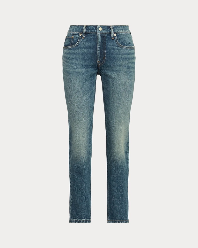 Jeans cónicos relajados de tiro medio