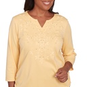 Blusa fruncida con bordados