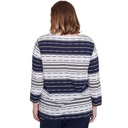 Blusa texturizada con cuello redondo