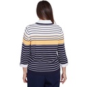 Suéter de rayas dos en uno con collar