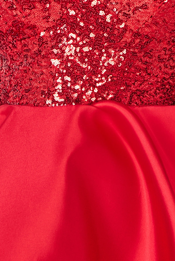 Vestido en capas de alto y bajo