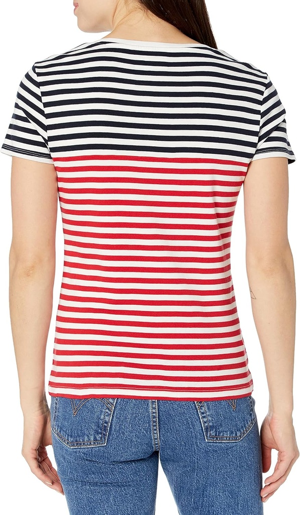 Blusa escote en v de lìneas