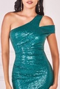 Vestido de un hombro descubierto