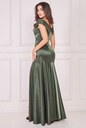 Vestido de satén plisado