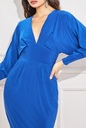 Vestido midi con mangas dolman