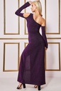 Vestido de hombro descubierto Lurex