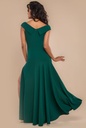 Vestido de crepè plisado