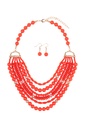 Juego de aretes y collar Bohemio