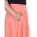 Falda midi acampanada