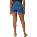 Shorts tiro alto dobladillo sin rematar