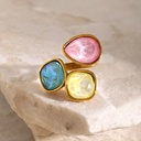 Anillo ajustable con cuentas