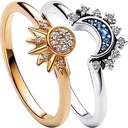 Anillos de aleación de sol y luna