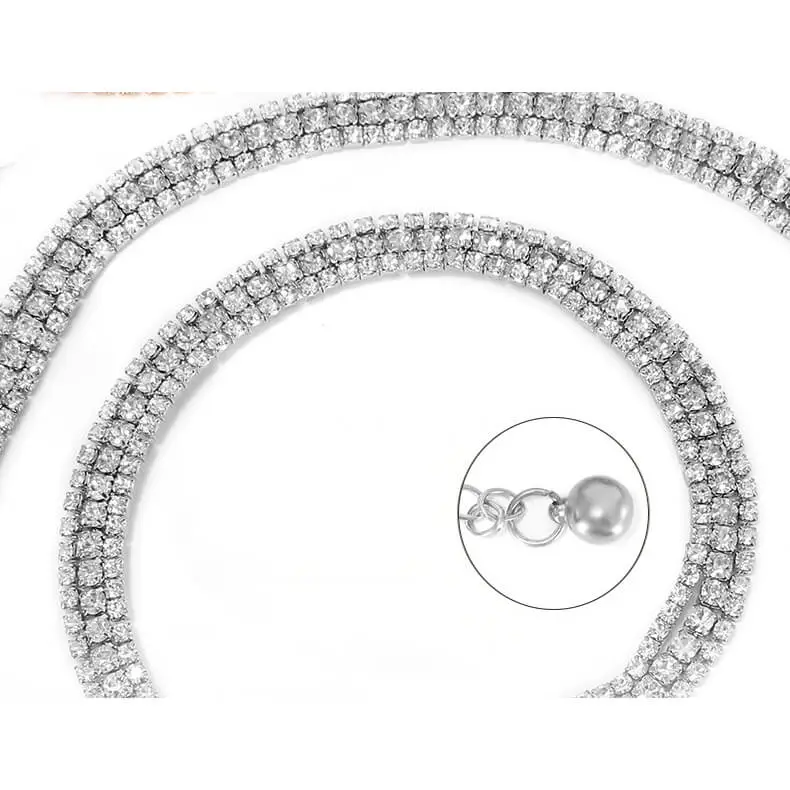 Cinturón de cadena de diamantes