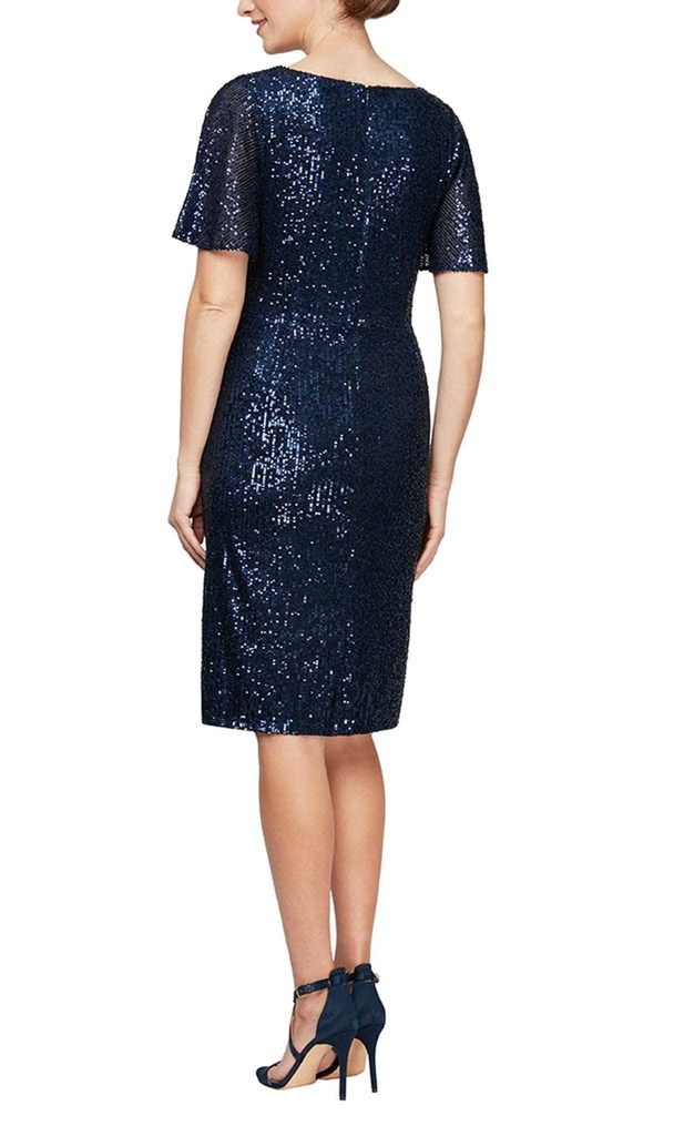 Vestido de cóctel con lentejuelas