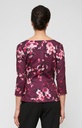 Blusa floral de escote traslapado