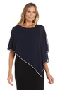 Blusa con ribete de diamantes