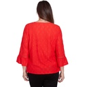 Blusa con textura de corazón