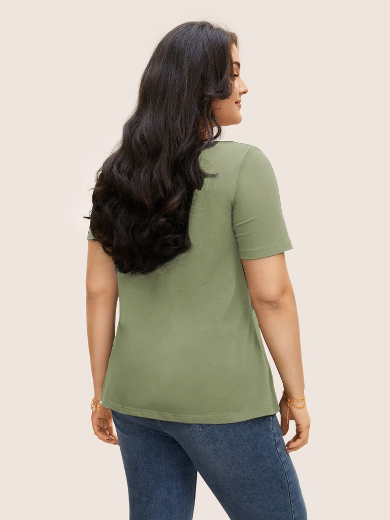 Blusa con escote cuadrado y corbata