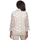 Blusa dos en uno de encaje Almond