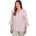 Blusa con mangas bordadas y botones