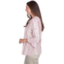 Blusa con mangas bordadas y botones