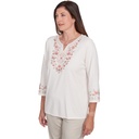 Blusa de punto bordada con  cuentas