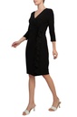 Vestido drapeado con volantes