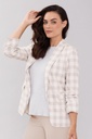 Blazer con estampado a cuadros