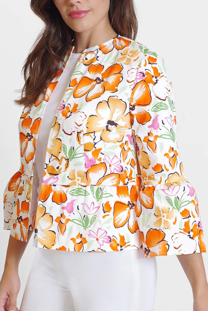 Blazer con estampado a cuadros