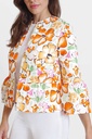 Blazer con estampado a cuadros