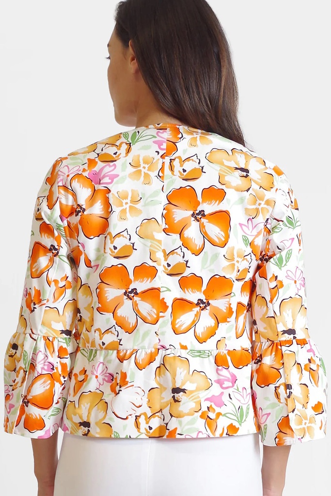 Blazer con estampado a cuadros