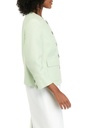 Chaqueta de tweed con cuello redondo