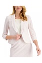 Chaqueta de tweed con cuello redondo