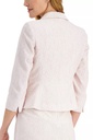 Chaqueta de tweed con cuello redondo