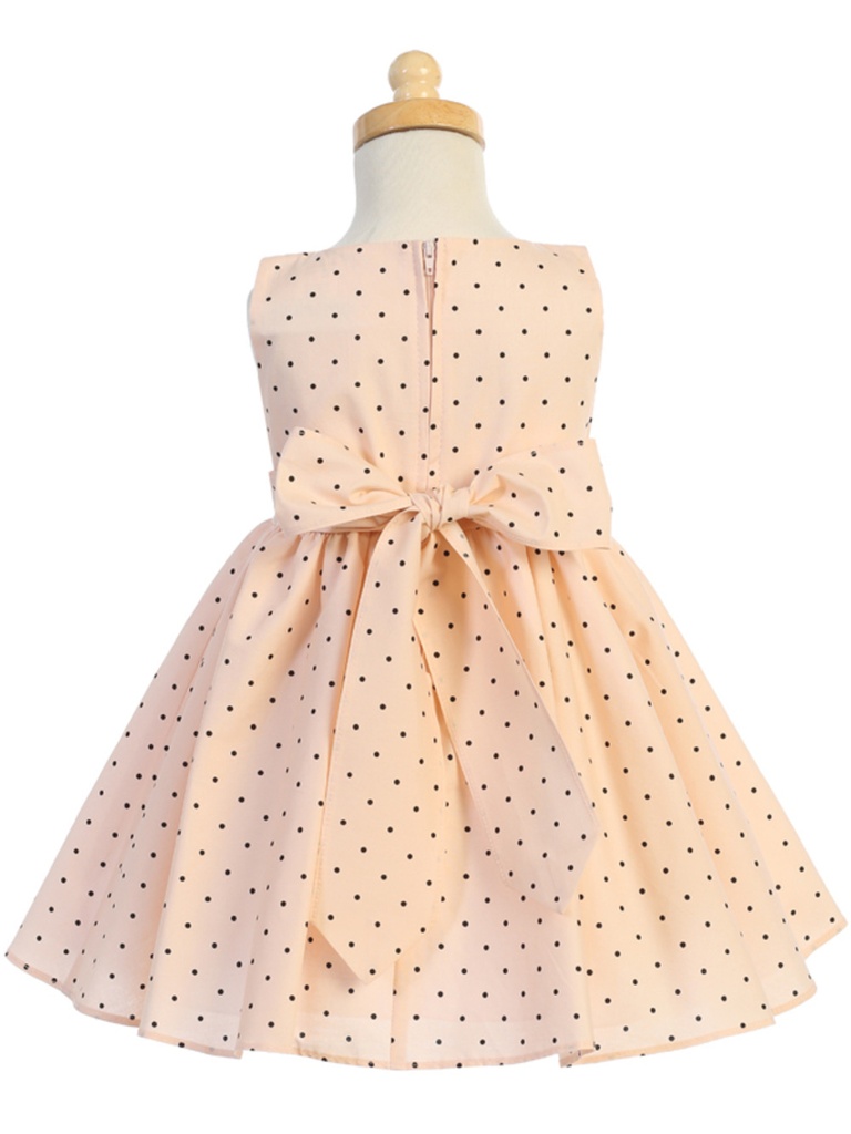 Vestido con estampado polka